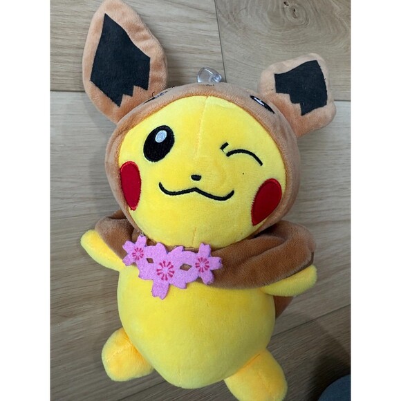 Pokemon Pikachu Eevee Cosplay Plush Doll Transforming Cloak Coat Anime Toys 11" - Picture 5 of 5